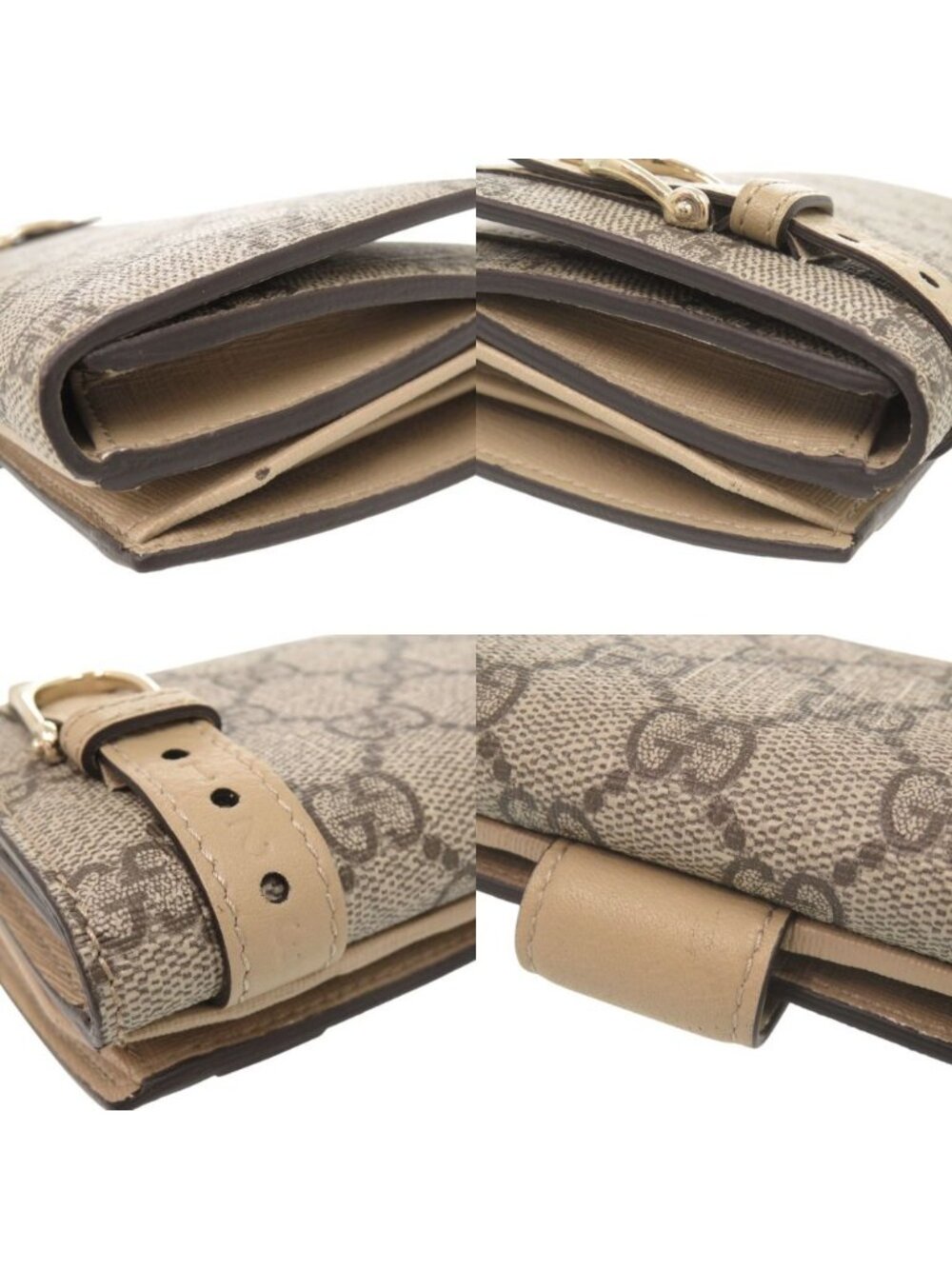 Gucci Nice GG Supreme Leather Beige Wallet - Picture 10 of 10